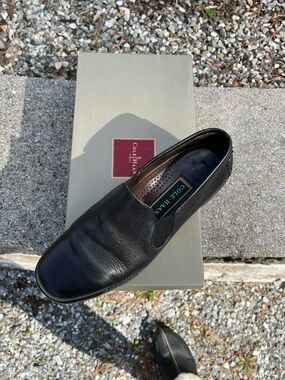 Cole Haan Black Leather Slip-On Loafer — Women's